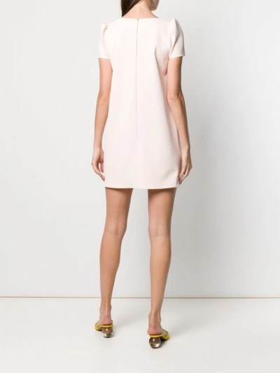 Shop Elisabetta Franchi Floral Shift Dress In Pink