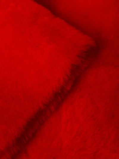 DROME REVERSIBLE FAUX FUR COAT - 红色