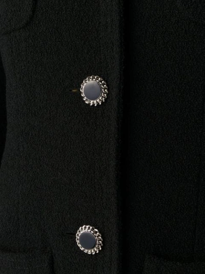 Shop Alessandra Rich Tailored Decorative Button Jacket In 900 Black