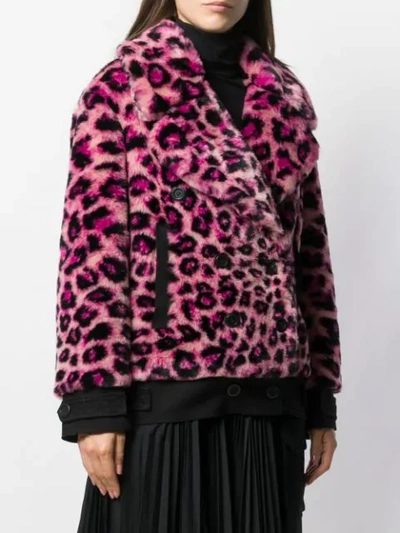 Shop Alberta Ferretti Jacke Mit Leoparden-print In 1169 Pink