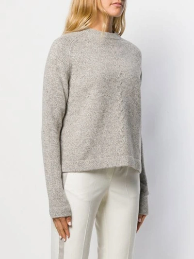 Shop Aspesi Fine Knit Sweater In Neutrals