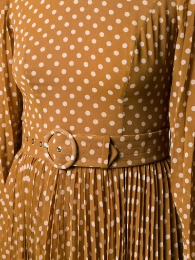 Shop Zimmermann Polka Dot Print Dress In Neutrals