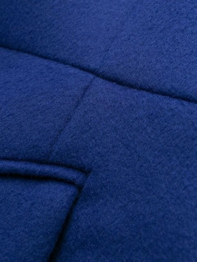 Shop Alexander Mcqueen Single Breasted Coat In Blue