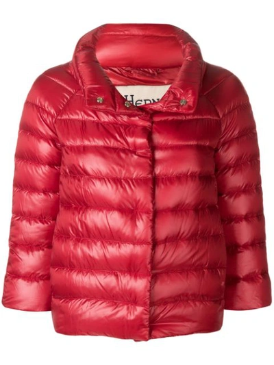 Shop Herno Padded Jacket - Red