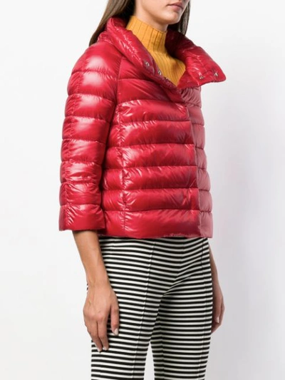 Shop Herno Padded Jacket - Red