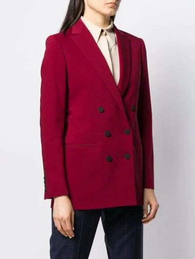 Shop Tonello Doppelreihiger Blazer In Red