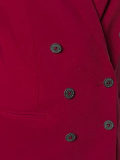 Shop Tonello Doppelreihiger Blazer In Red