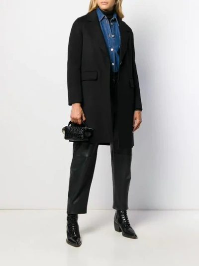 Shop Arma Single Breasted Coat In Black