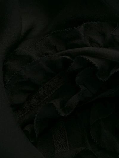 VALENTINO SHEER ORGANZA BLOUSE - 黑色