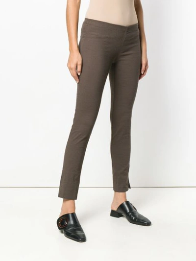 Shop Uma Wang Elasticated Waist Leggings - Brown