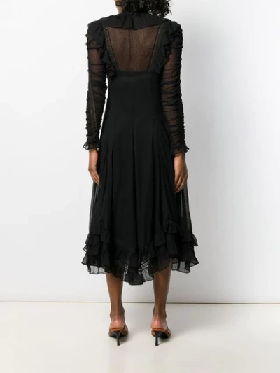 Shop Zimmermann Sabotage Lace Dress In Black
