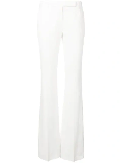 Shop Alexander Mcqueen Bootcut Trousers In White