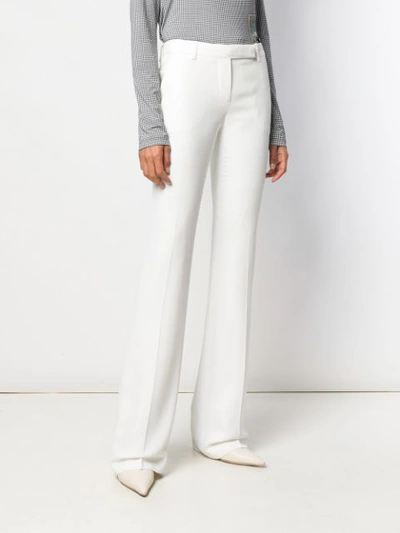 Shop Alexander Mcqueen Bootcut Trousers In White