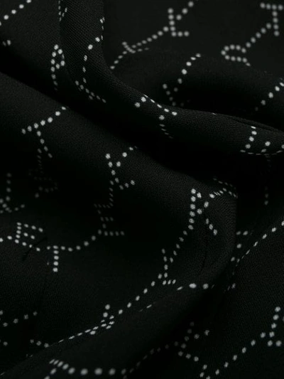 Shop Stella Mccartney Monogram Crepe Dress In Black