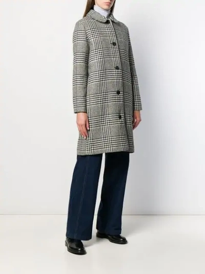 HOUNDSTOOTH PATTERNED COAT