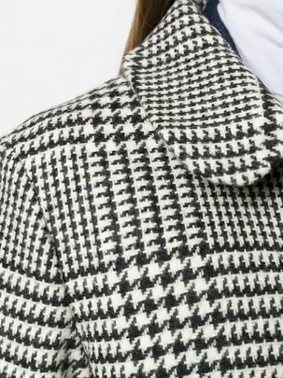 HOUNDSTOOTH PATTERNED COAT