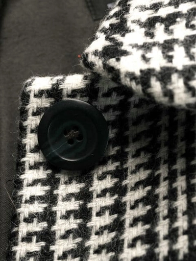 HOUNDSTOOTH PATTERNED COAT