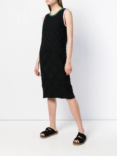 Shop Reality Studio Square Patch Sleeveless Dress - Black