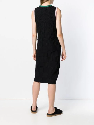 Shop Reality Studio Square Patch Sleeveless Dress - Black