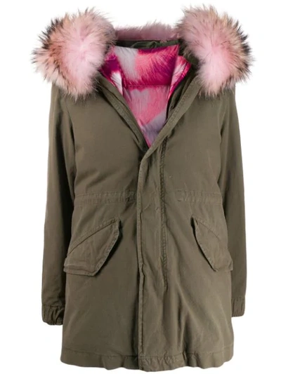 Shop Mr & Mrs Italy Hooded Parka Jacket In Green