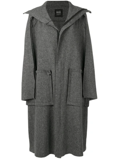 Shop Yohji Yamamoto Oversized Cardi-coat - Grey