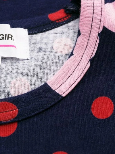 Shop Comme Des Garcons Girl Polka Dot Print Sweater In Blue