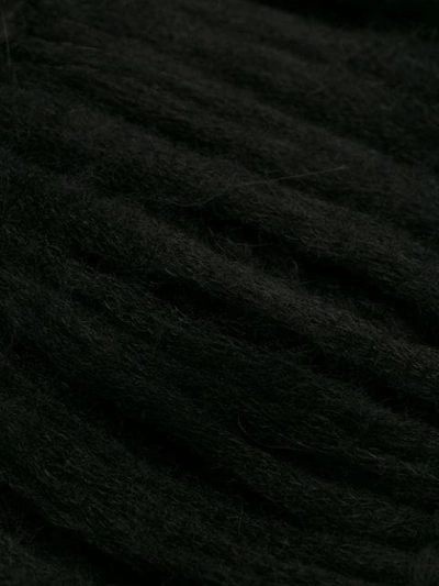 Shop Diesel Black Gold Slashed Cable-knit Cardigan In Black