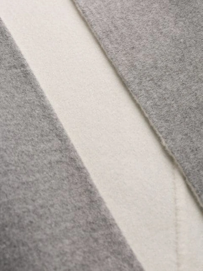Shop Fendi Cashmere Fur-trimmed Gilet In Grey