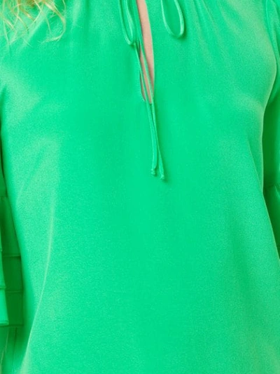 ALICE+OLIVIA JULIUS层叠衣袖长衫 - 绿色