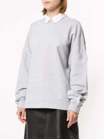 Shop Alexander Wang T Dry French Terry Sweatshirt In Grey
