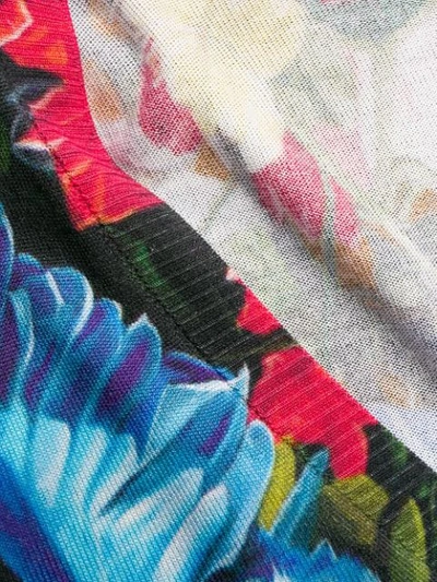 Shop Roberto Cavalli Cardigan Mit Tropischem Print In 09000 Multicolor