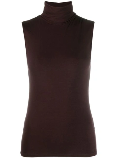 Shop Majestic Sleeveless Jumper In Red