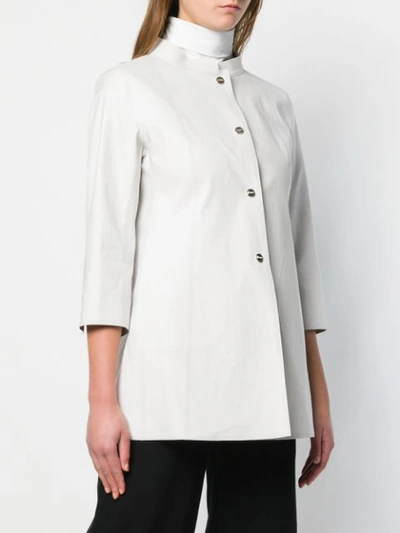 Shop Herno Reversible Jacket In White