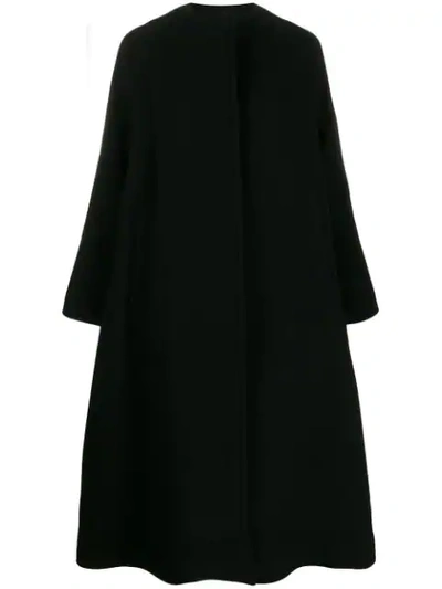 Shop Gianluca Capannolo Concealed Fastening Cape In Black
