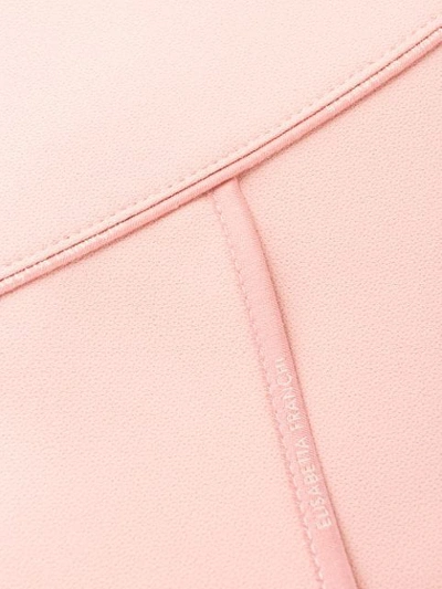 Shop Elisabetta Franchi Pencil Skirt With Front Slit In Pink