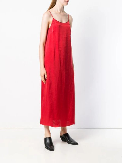 Shop Uma Wang Long Cami Dress In Red