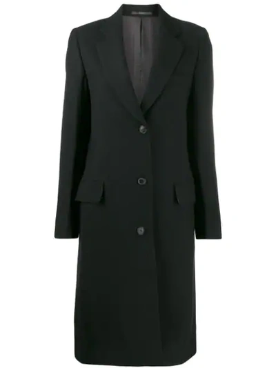 Shop Paul Smith Single Breasted Coat In Black