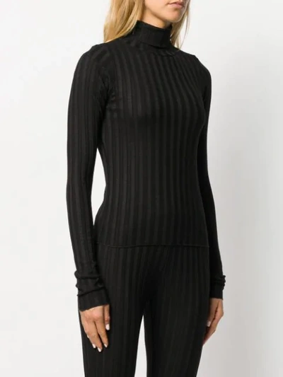 Shop Simon Miller Long-sleeve Fitted Sweater In Black