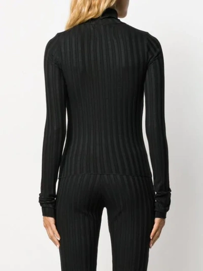 Shop Simon Miller Long-sleeve Fitted Sweater In Black