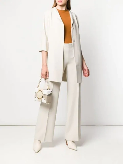 Shop Antonelli Single-breasted Coat In Neutrals