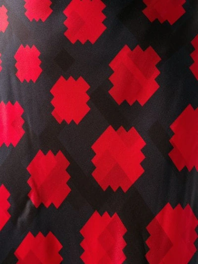 Shop Marni Geometric Print High-waisted Skirt In Blue