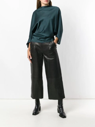 Shop Chalayan Cropped Trousers - Black