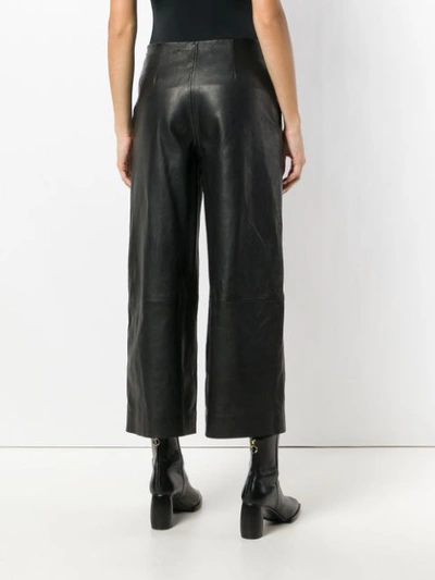 Shop Chalayan Cropped Trousers - Black
