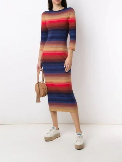 Shop Nk Horizon Bill Knit Dress In Multicolour