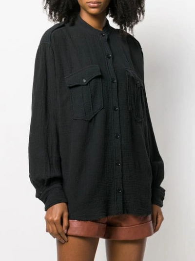 Shop Isabel Marant Étoile Relaxed Fit Shirt In Black