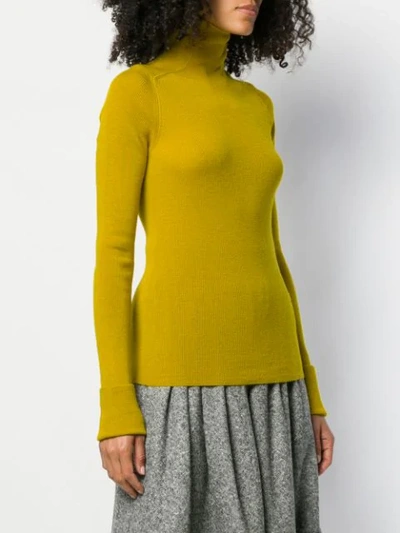 Shop Holland & Holland Gestrickter Pullover In Yellow