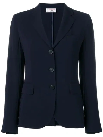 Shop Alberto Biani Single Breasted Blazer In Blue