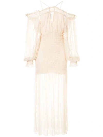 Shop Alice Mccall Harvest Moon Dress In Neutrals