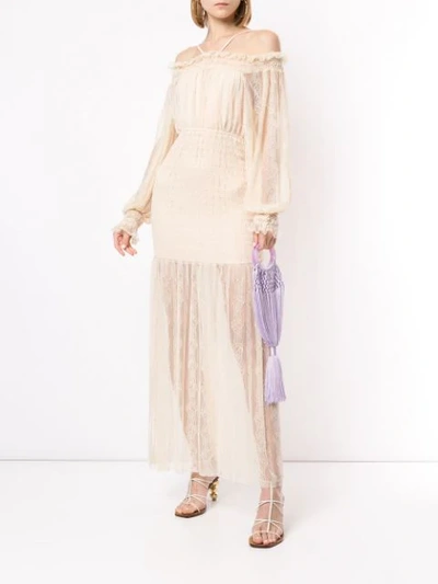 Shop Alice Mccall Harvest Moon Dress In Neutrals