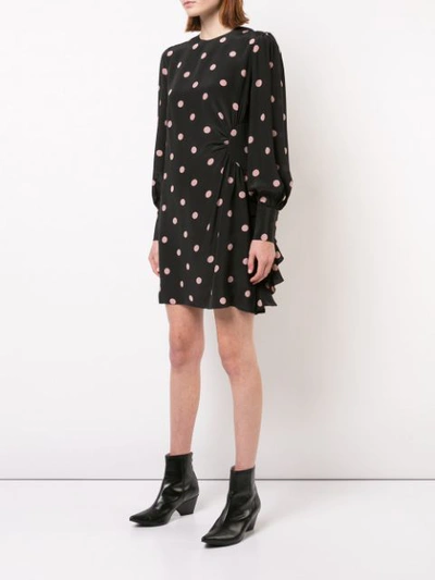 Shop Zimmermann Polka Dot Mini Dress In Black